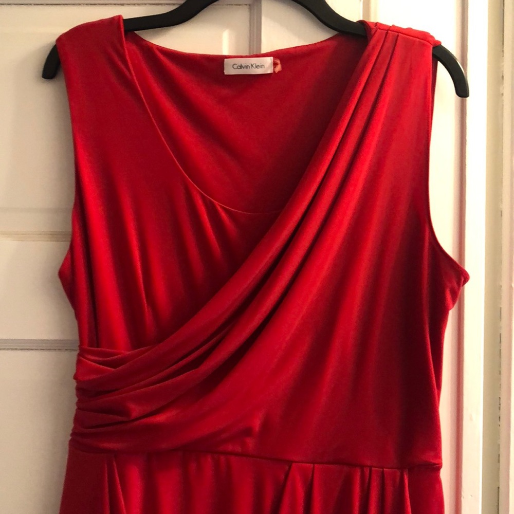 Red Calvin Klein Dress Size 12